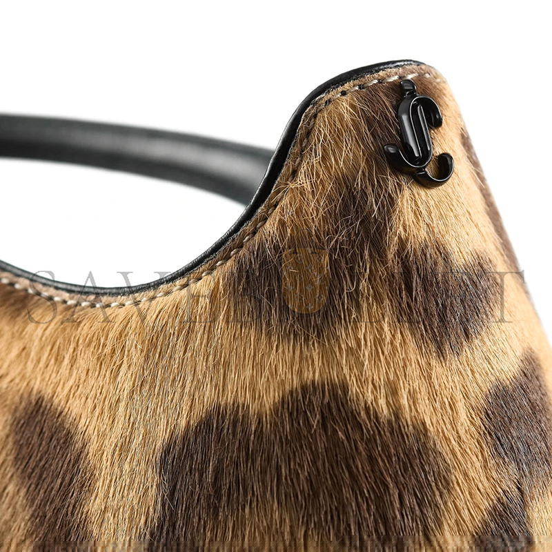 JIMMY CHOO PIXIE BLOCK HEEL 45 NATURAL LEOPARD PRINT PONY PUMPS PIXIEBH45LOP